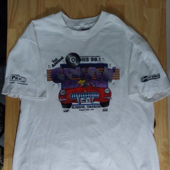 DS Vintage 1st Annual Cruisin' 1992 KPNW T-Shirt - Picture 1 of 8